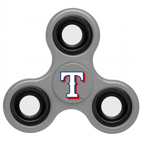 MLB Texas Rangers 3 Way Fidget Spinner G54 - Gray